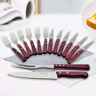 14 Piece Sienna Stainless Steel Steak Cutlery Set